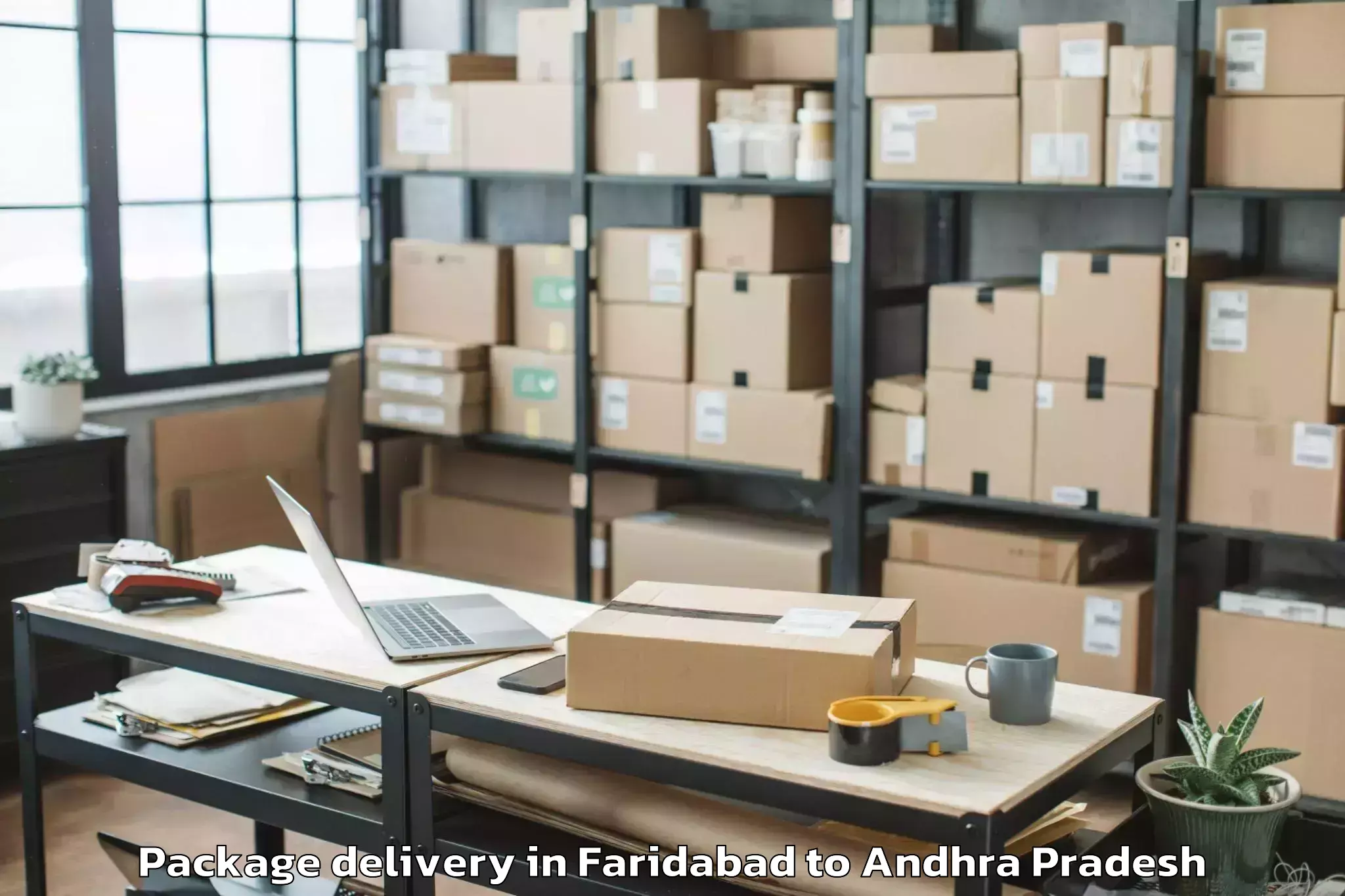 Trusted Faridabad to Samalkot Package Delivery